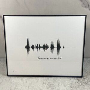 Love You To The Moon And Back Soundwave 8x10 Contemporary Frame